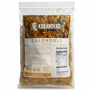 KURANDERO Calendula Herbal Tea (Dried Marigold Flowers) – 4 oz (113g) – Premium Flores de Caléndula, Loose Petals for Tea & Topical Use – 100% Natural, Vegan, Farm-Grown