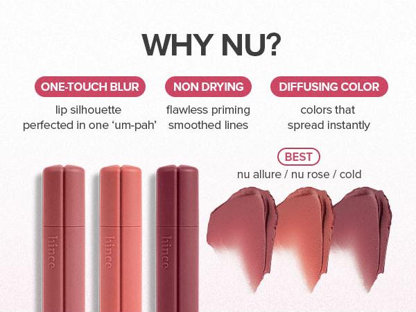 [hince Official] Blur Overlip Combo (Nu Blur tint & Raw Glow Gel tint)