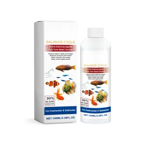 Aquarium Water Clarifier Fish Tank Cleaner Clear Water Sediment Remover Algae Control Fresh Healthy Fish Tank Maintenance Treatment Liquid