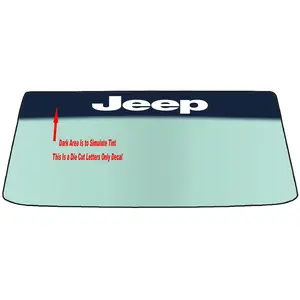 Fits A JEEP Vehicle Custom Windshield Banner Graphic Die Cut Decal - Vinyl Application Tool Included