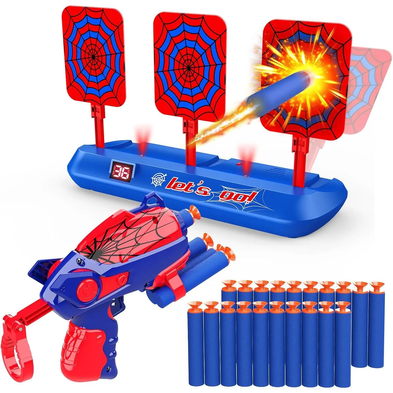 Shooting Toys for 3-12 Year Old Boys,Shooting Targets Age 4-6 6-8 Outdoor Games Garden Toys Family Fun for Birthday Halloween Christmas Easter Gifts for Boys Girls