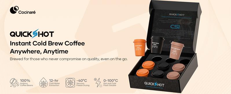 Quickshot 100% Arabica Cold Brew - 9 Flavorful Espresso Caps! Single-Origin & Freeze-Dried for Maximum Freshness Quickshot 100% Arabica Cold Brew - 9 Flavorful Espresso Caps! Single-Origin & Freeze-Dried for Maximum Freshness