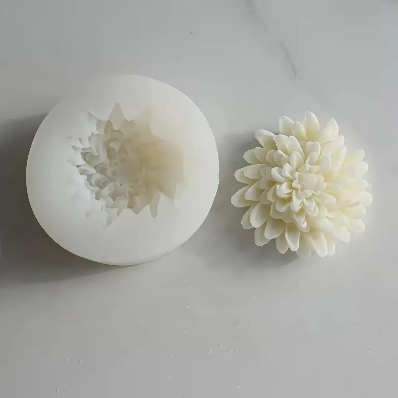 Floral Silicone Mould, Realistic Flower Mold for Baking, Baking Tools, Baking Supplies, Sakura Rose Chrysanthemum Design, Perfect for Cake Decorating & DIY Projects