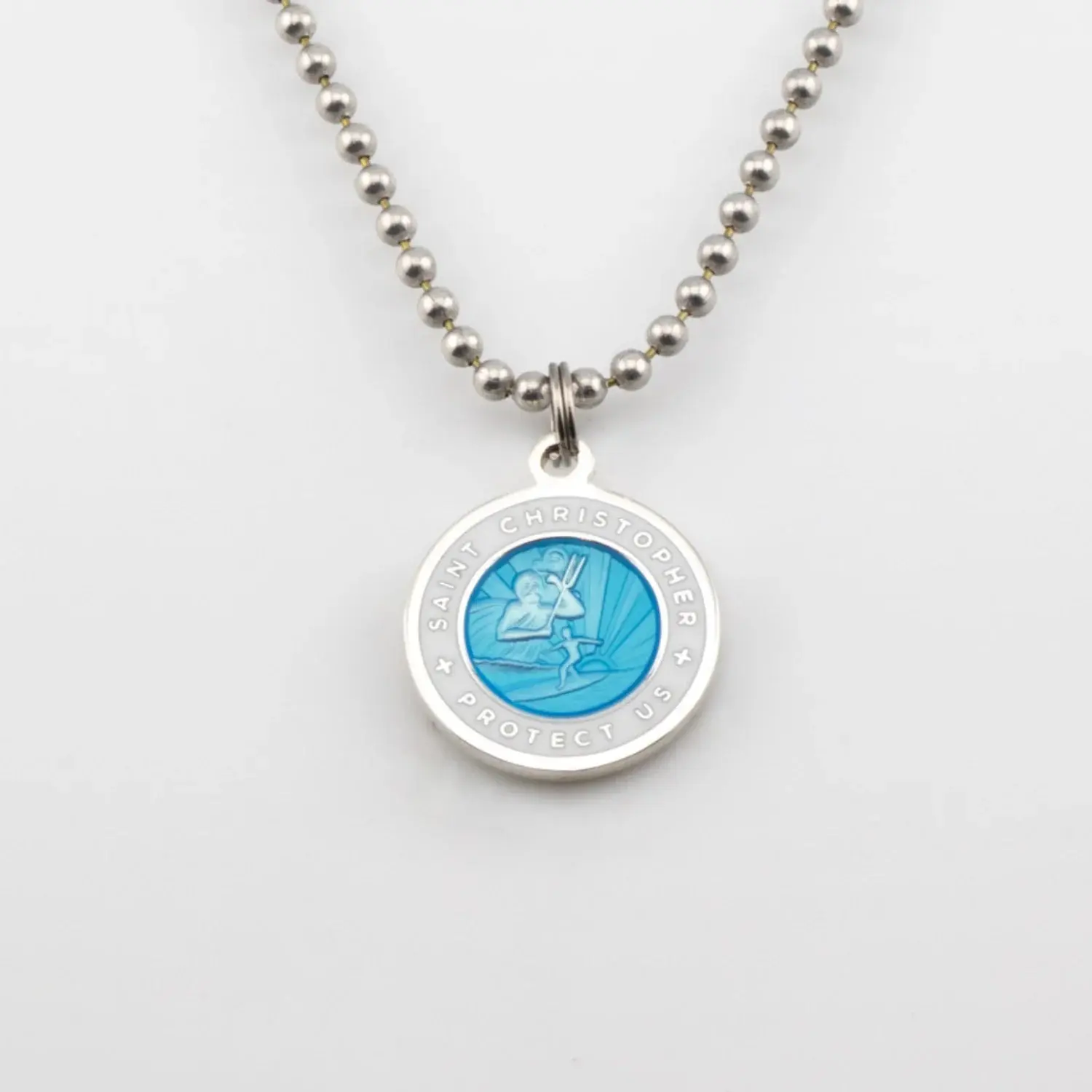 Medium St. Christopher Surf Necklace