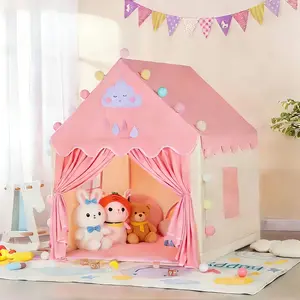 Dream Princess Castle Tent, Children Indoor Playhouse, Playroom, Nap House, Unisex Birthday Christmas Halloween Gift, No Accessories Included