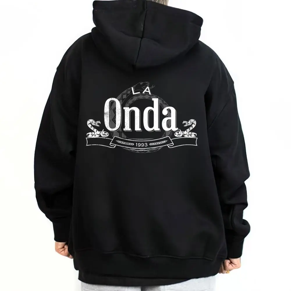 La Onda Unisex Graphic Hoodie Sweatshirt, Chicanos Chicano Streetwear Fabric T-Shirt, Mexican Cholo Fashion Outdoor Gift Clothing Lowrider
