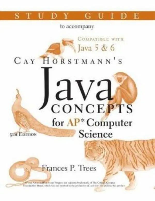 USED Book - Java Concepts: Advanced Placement Computer Science Study Guide by Frances P. Trees (Paperback) - english