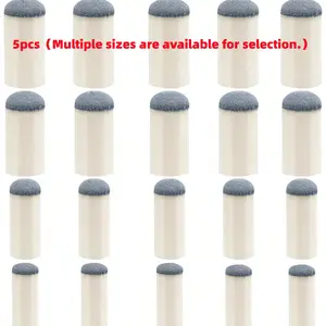 5 Embedded Pool Cue Tips Replacement Set, Billiard Cue Tip Repair Kit, Pool Table Accessories, Durable and High-Quality