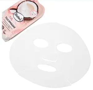 Balea Sheet mask Milky Coconut, 1 pc Facial Skincare, Organic, Vegan German product