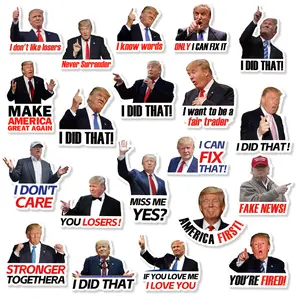 I Did that Trump Stickers, 100 Pcs Trump I Did that Stickers, Funny I Did that Stickers, Mixed 5 Different Patterns，4.2*5.9cm（100pcs）