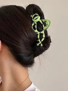 Cute Frog Design Hair Claw, Cartoon Animal Series Hair Claw, Fashion Versatile Metal Hair Accessories for Ladies and Girls, Creative and Interesting Hair Accessories, Ponytail Claw Clip