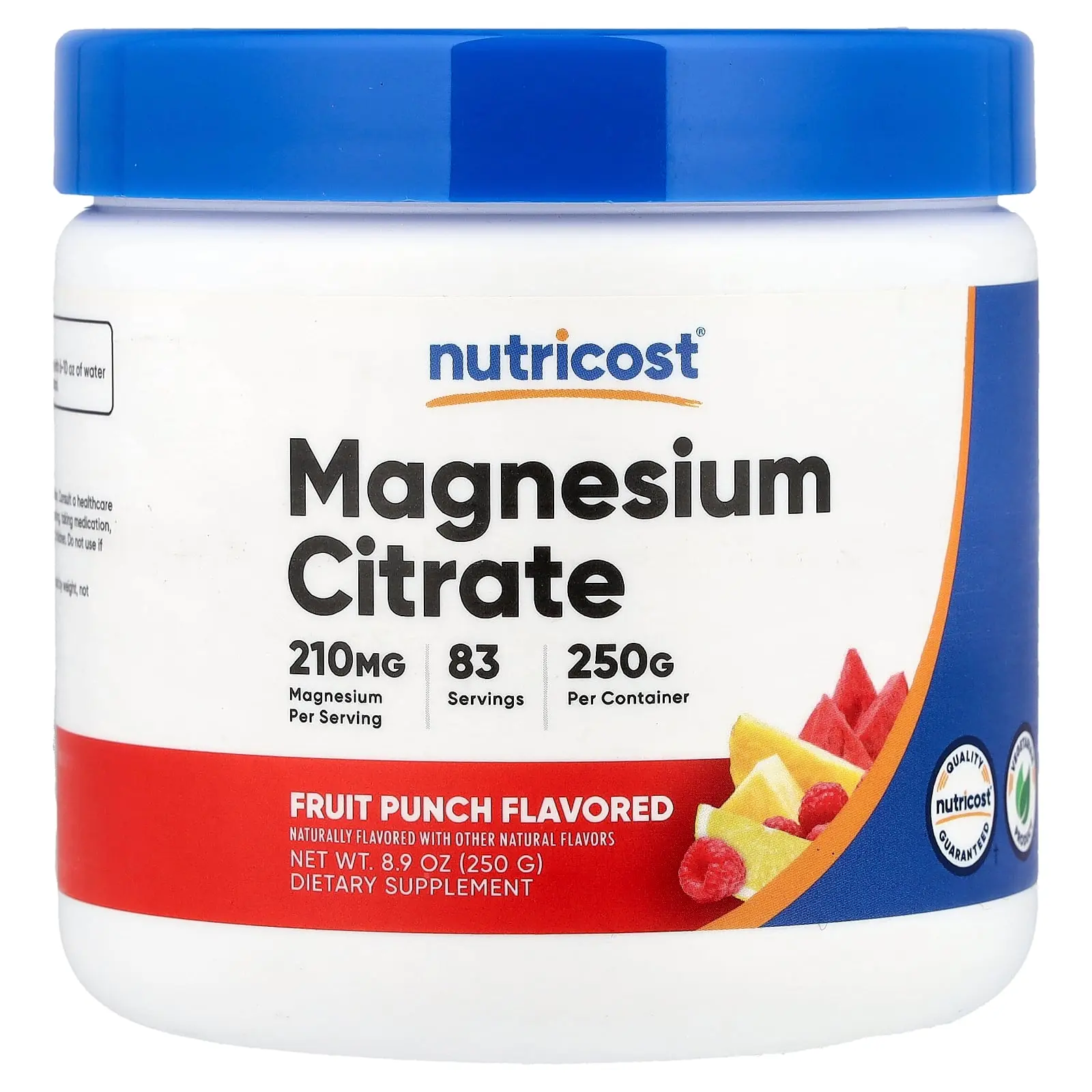 Nutricost Magnesium Citrate, Fruit Punch, 8.9 oz (250 g)
