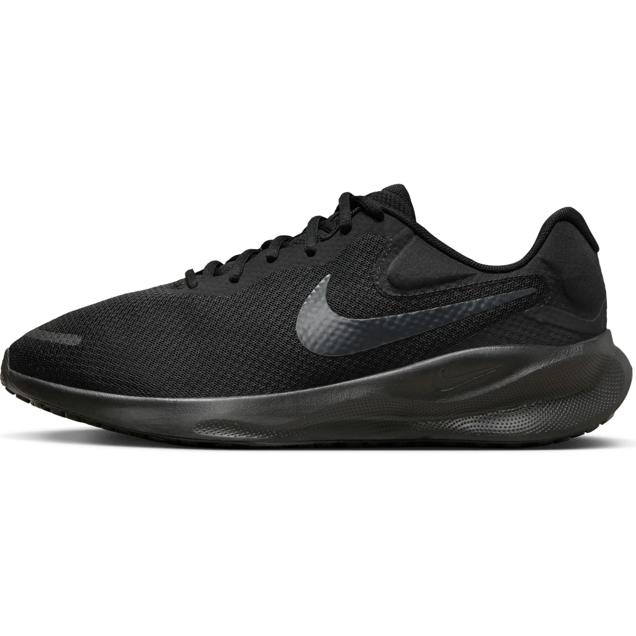 NIKE Men's Revolution 7 Wide Low, Black Off Black, 6 UK, Black Off Black, 6 UK Wide