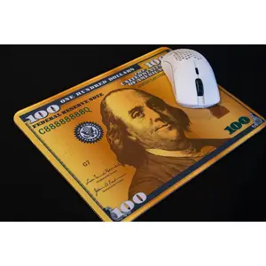 Gold $100 Bill Mouse Pad 11" x 8 "