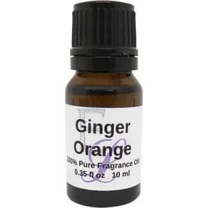 Ginger Orange Fragrance Oil, 10 ml Premium, Long Lasting Diffuser Oils, Aromatherapy