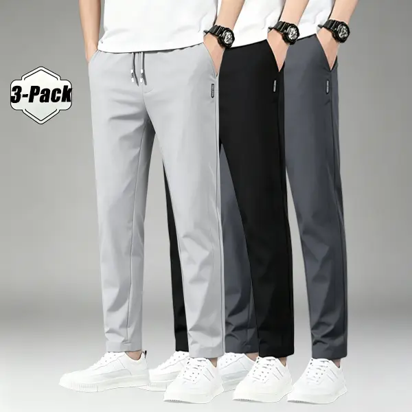 3Pack Men's Solid Loose Minimalist Relaxed Sweatpants,Versatile Year-Round Sports Trousers,solid fashion sweatpants,fashionable jogger casual sport sweatpants,gray seasonloose casual Slim Fit Stretch Chino Pants mens bottoms black Baggy Wide Leg