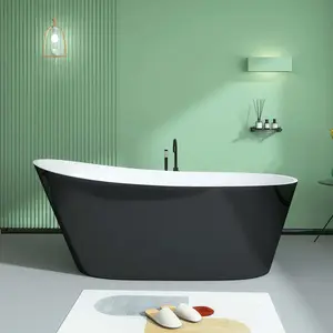 59" Acrylic Serenity Soaker Bathtub