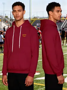 Washington Commanders Nfl Sport Print Hoodie, Unisex Fanwear, Casual Fitted Design, Perfect for Fans & Daily Wear