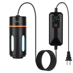 hygger Aquarium U-V Light filters with Timer, 360° Protective Shield Clean Light filers for Green Water and Algae Clean, Mini Algae Control Lamp for Freshwater and Saltwater Tank (3w/5w for 5 to 40 )