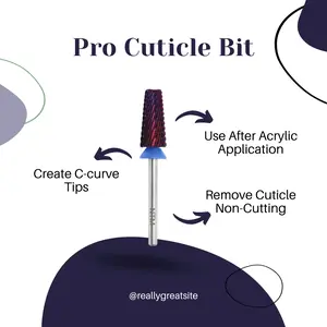NTM Pro Cuticle Bit for Acrylic Nail, Nail Care, Manicure