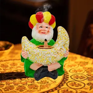 Aladdin Lamp Resin Craftsmanship, Hand-Painted Details, Ideal for Home Decor & Gift Giving, Suitable for Living Room, Bedroom, Office