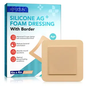 Sefudun Silicone Stickers 4x4 Inches, Large Area Adhesive Patches, 5 Pieces Per Pack, Durable and Versatile, Ideal for Various Applications