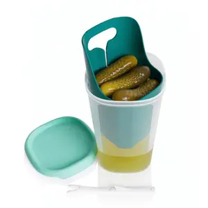Tupperware One Touch Fresh Pick Me Up | Easy Pickle Access | 5¼ Cups