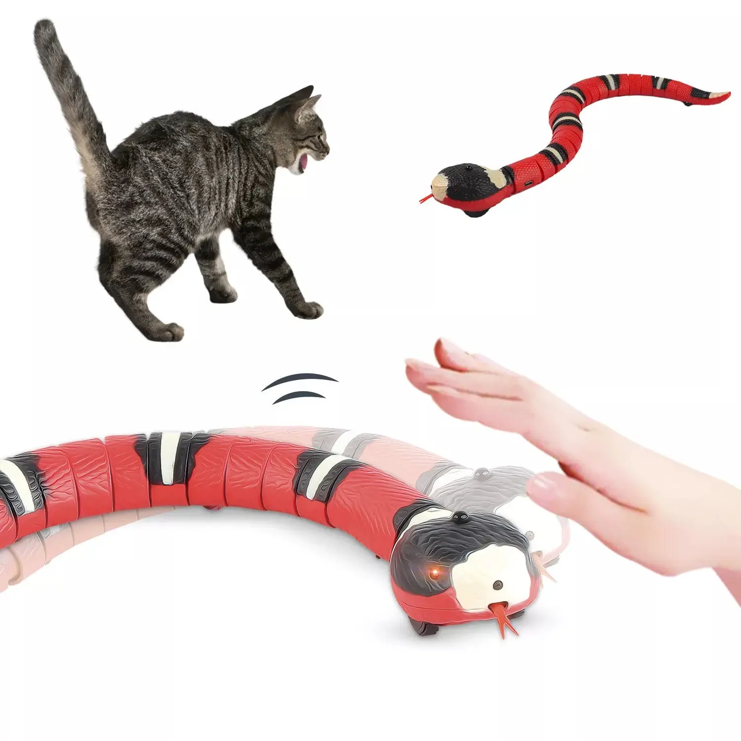 SnakeSwirl - Interactive Cat Toy