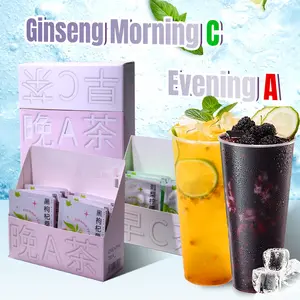 Morning C Night A Tea – Vitamin C Antioxidant & Evening Repair Blend for Glow Skin – Collagen Boosting Herbal Drink Healthcare Edible Supplement Colagen