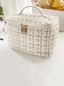 Women's Multifunctional Large-Capacity Handbag, Fashion Makeup Organizer Pouch, Travel Cosmetic Bags, Beauty Bag, Portable Bag for Cosmetics and Toiletries, Ideal for Travel & Gifts