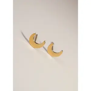 The Moon Stud Earrings