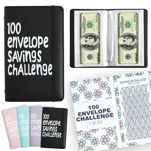 100 Day Cash Saving Challenge Binder with Envelopes – Fun Budget Planner to Save $5,050 or $10,000 with Family & Friends