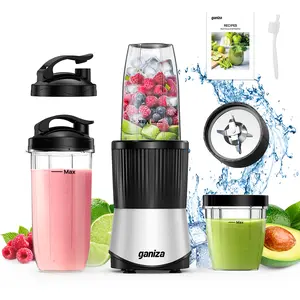 Ganiza professional smoothie blender 1100W motor 25000 rpm suitable for frozen fruits and ice 11-in-1 multi-functional countertop blender dishwasher safe food processor similar to Nutribullet and Vitamix juicers Juicer Machine
