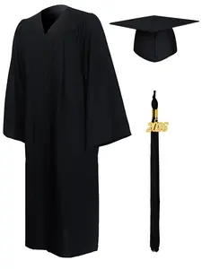 GraduationMall Matte Graduation Gown Cap Tassel Set 2026 for High School and Bachelor