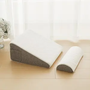 Wedge Pillow for Acid Reflux, Bed Wedge Pillow for Headboard, Triangle Pillow for Back Pain Relief, Elevated Pillows for Sleeping
