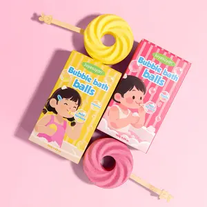 Kids Bubble Bath Bomb Wand - Fruity Scent Blowable Bubble Maker Toy for Fun Bath Time. Rich Lather Fizzy Bath Ball with Mild Formula (120g).