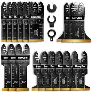 17PC Oscillating Saw Blades, Oscillating Blades for, Blades, Quick Release, Compatible with,,, Fein