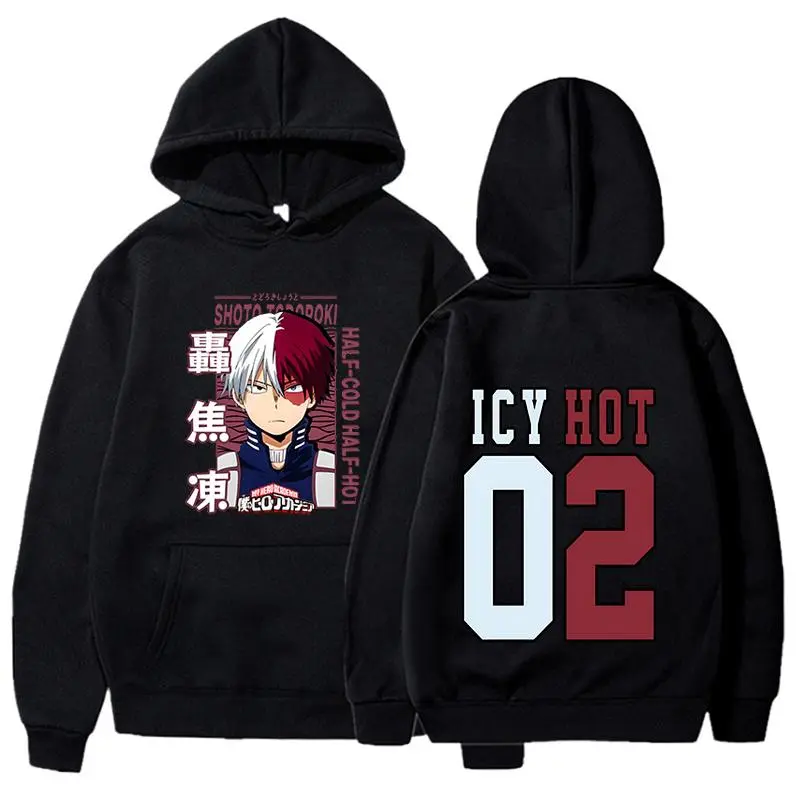 Men's Retro Bakugou Katsuki Graphic Hoodie, V-Neck Athletic Polyester Pullover for All-Season Anime Cosplay, Halloween, Party, Sweatshirt, Long Sleeve Gifts for couples and spouses