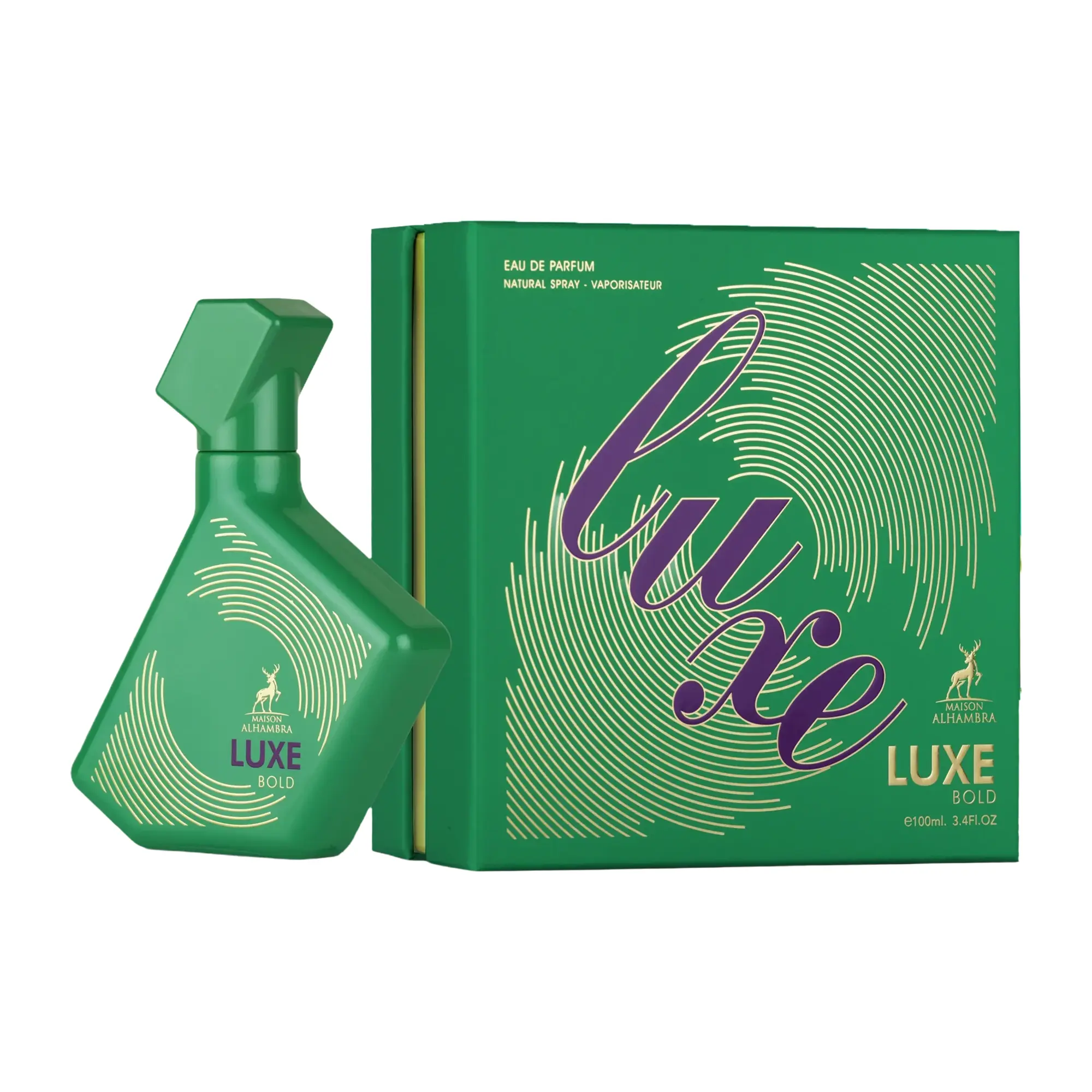 Maison Alhambra Luxe Bold for Unisex Eau de Parfum Spray, 3.4 Ounce