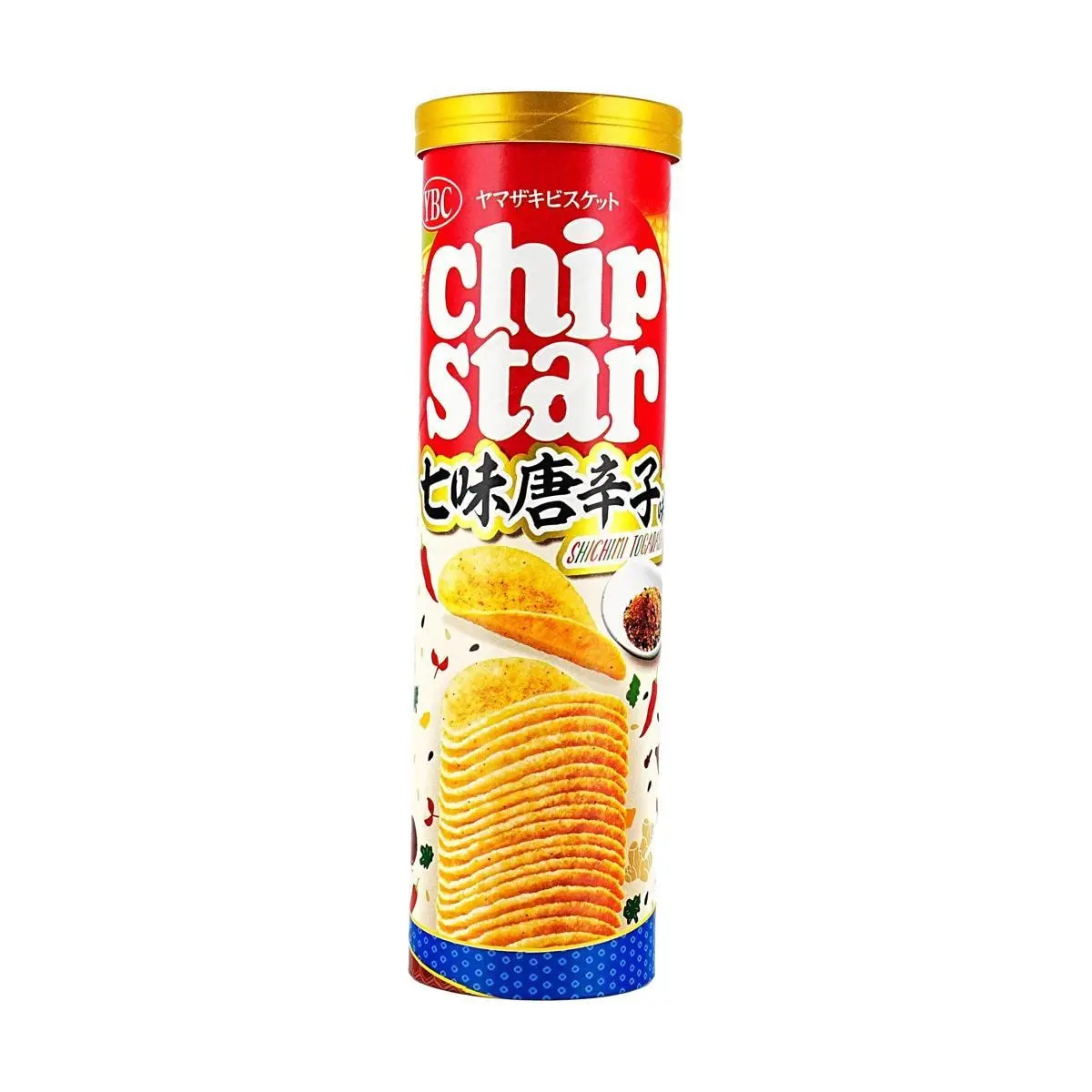 YBC Yamazaki Seven Spice Chili Potato Chips 105g - Crispy Japanese Snack, Savory & Spicy Flavor