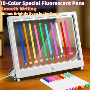Reusable Tempered Glass Drawing Board for Kids, Reusable Writing Practice Tool, Erase & Redraw Multiple Times, Ideal for Art Learning