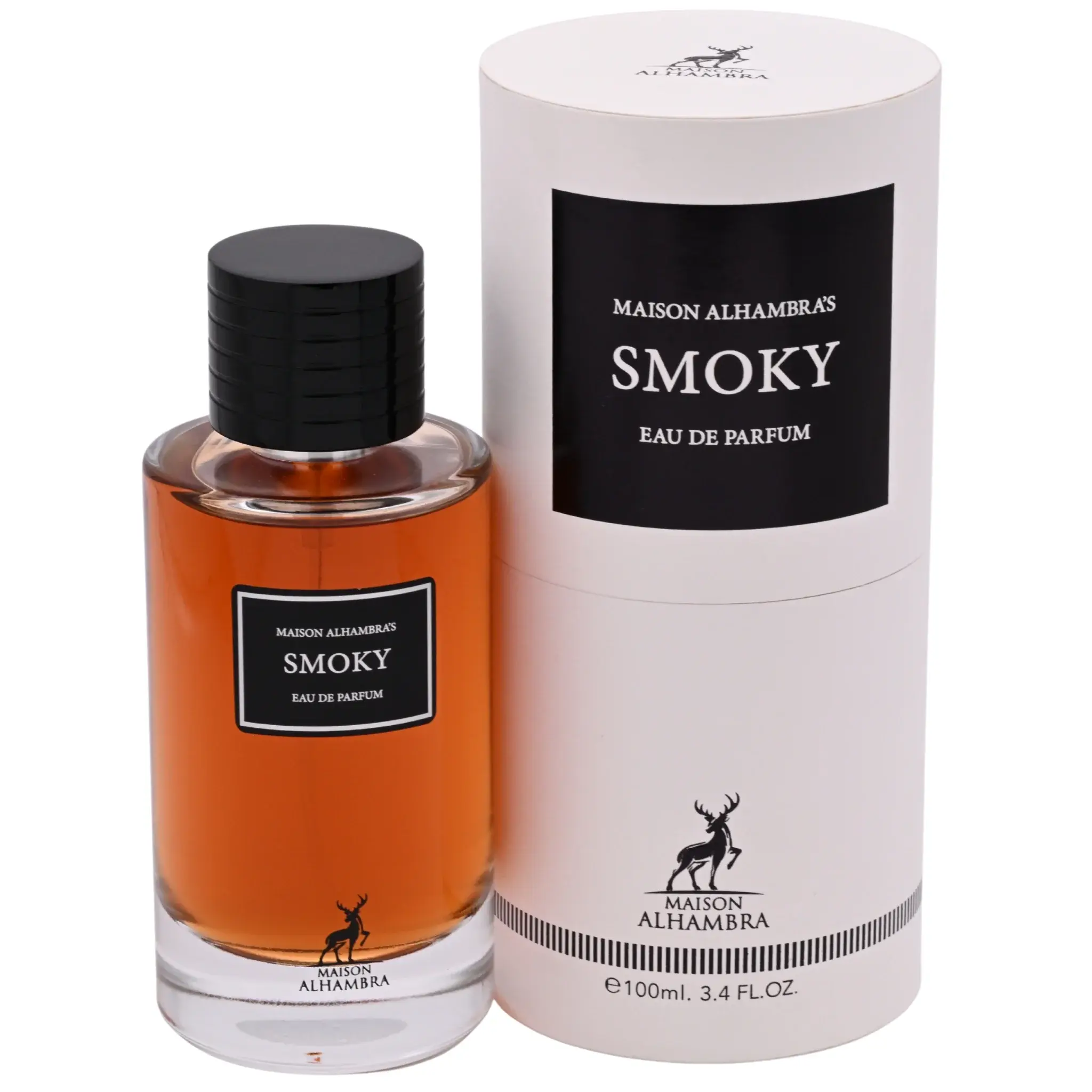 Smoky Eau de Parfum, Long-lasting Oriental Fragrance Spray with Notes of Tobacco, Honey & Oud, Unisex Scent, 3.4 fl oz