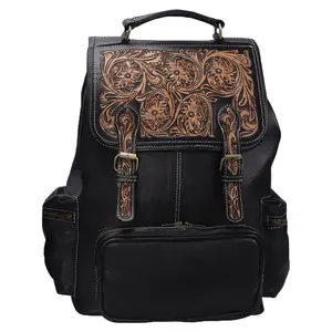 Schneiders Tooled Leather Backpack