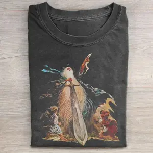 Vintage The Lord of The Rings Graphic Tee - LOTR Shirt - The Hobbits - Men's Top - Menswear Casual Crewneck Shortsleeve Hoodie Wetsuit Black