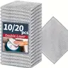 Stainless Steel Dish Cloth, 10/20pcs Double-Layer Thickened Metal Kitchen Scrub Pads, Wet-and-Dry Mesh Microfiber Kitchen Cleaning Cloths, Home Cleaning Products, Durable Cleaning Supplies