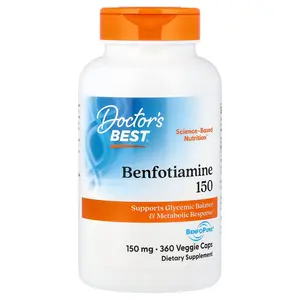 Doctor's Best Benfotiamine with BenfoPure®, 150 mg, 360 Veggie Caps