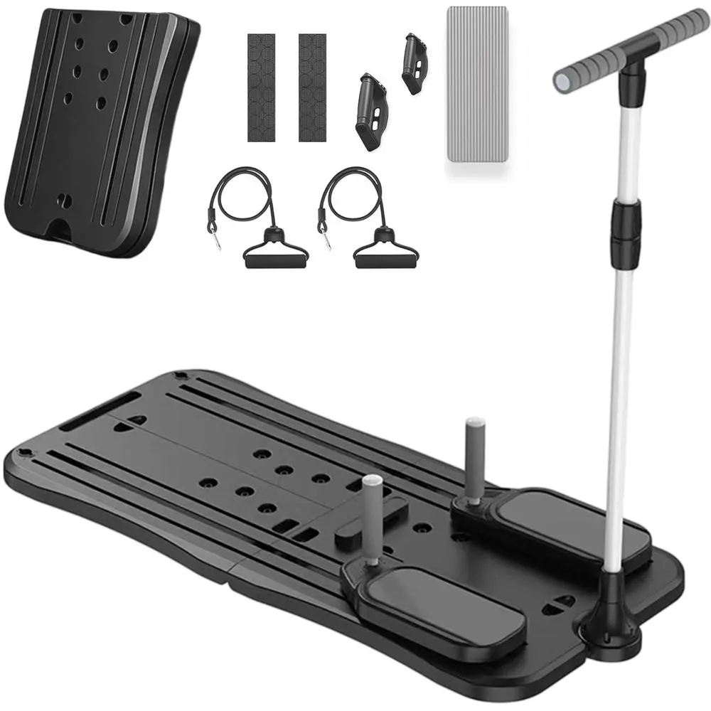 Multifunctional Indoor Training Gliding Board Full Supply Pack, Changeable Vertical Elevation Handle Fitness Tool, Two Tone Alternatives Supplied Stock