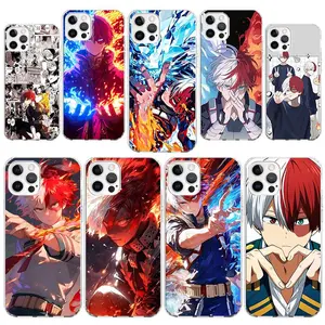 Todoroki Shoto MHA My Hero Phone Case Cover for iPhone 16 15 14 Plus 13 12 Mini 11 Pro Max X XS XR 7 8 + SE Apple Soft Shockproo