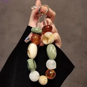 Boho Multicolor Beaded Keychain - Handmade Aesthetic Charm, Cute Bag Pendant, Versatile Fashion Accessory, Keychains for Women, Ideal Gift for Her