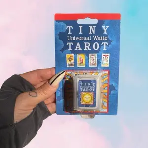 Tiny Tarot Keychain - Compact Design with Keyring Attachment, Ideal for Personal Use